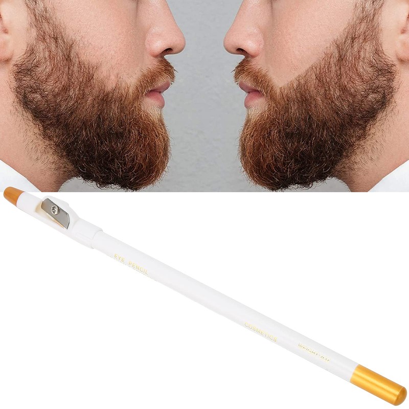 Changor White Barber Pencil, Beard Tracer Grooming Pencil Beard Outliner
