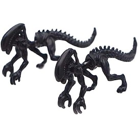 Alien Movie 3D Black Metal Enamel Stud Earrings