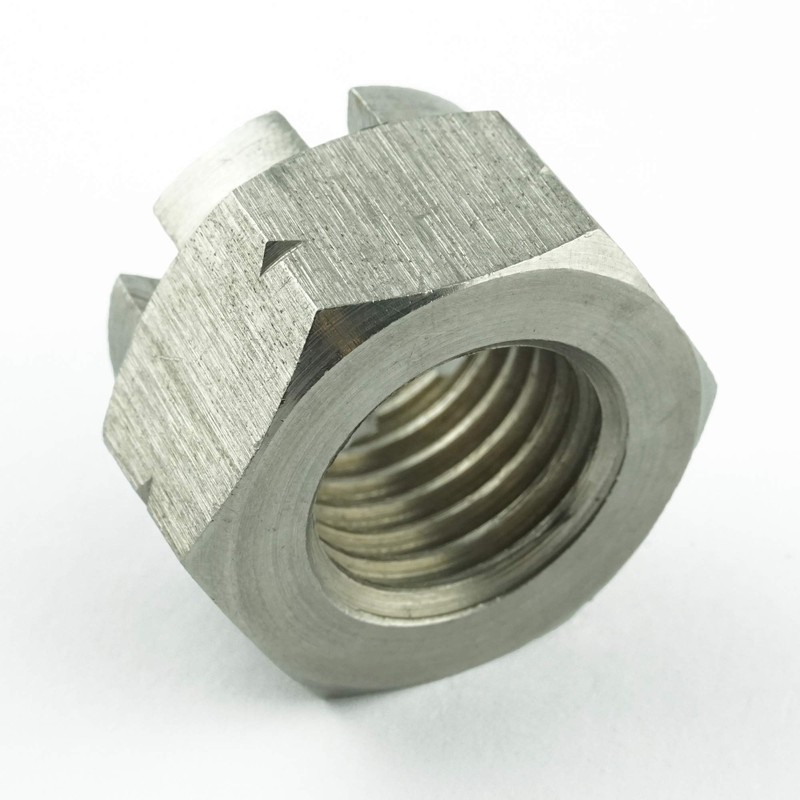 Eisenwaren2000 | M5 Crown Nuts (Pack of 5) - Locking