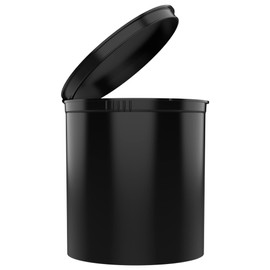 90 Dram CR Plastic Packaging Pop Top Containers - Child Resistant Travel Holder Vial Bottles - 60 qty (Black)