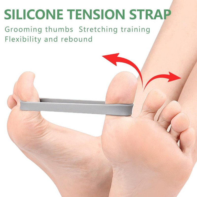 Zehenspreizer Trainingsband für Hallux Valgus Korrektur Set zur Unterstützung bei
