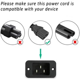 Xzrucst 5FT AC Power Cord Compatible with Hamilton Beach Electric Coffee Maker Model 40614 & 40616