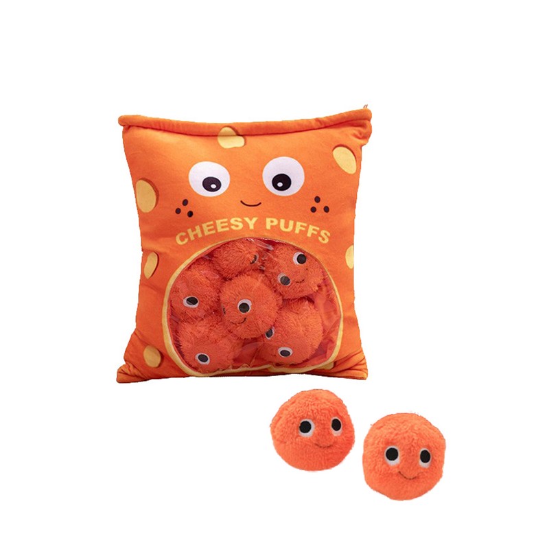 Cheese Puff Plush Toy Soft Cheesy Puff Plush Toy Puff