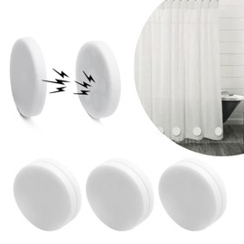 WaterLuu Strong Magnetic Shower Curtain Weights, Waterproof Heavy Duty Magnets, Prevent Curtain Liner from Blowing Around, Work for Drapery, Tablecloth, Flag, Outdoor Curtains (8pcs)