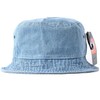 NEWHATTAN Bucket Hat Hat 18. Denim Light Blue, blue (light)
