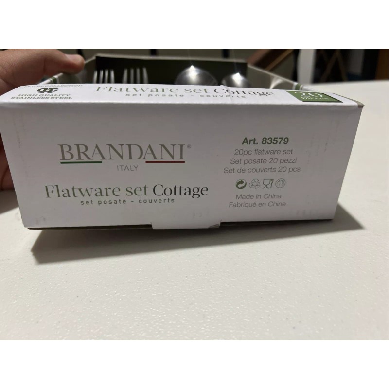 Brandani Italy Flatware Set 20 Piece High Quality Stainless Steel