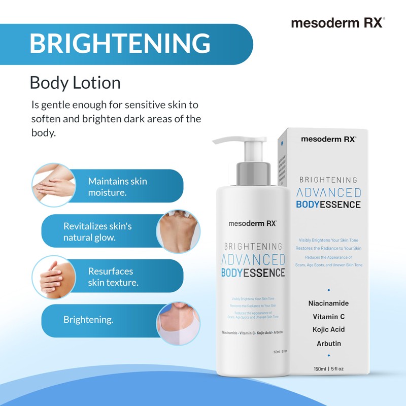 Mesoderm RX Advanced Skin Hydrating Brightening Body Essence, Niacinamide, Kojic