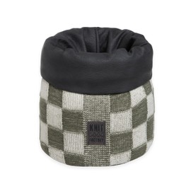 Knit Factory - Basket Block - Ecru/Khaki - 25 cm
