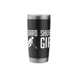 Shuffleboard Girl Player Stainless Steel Insulated Tumbler