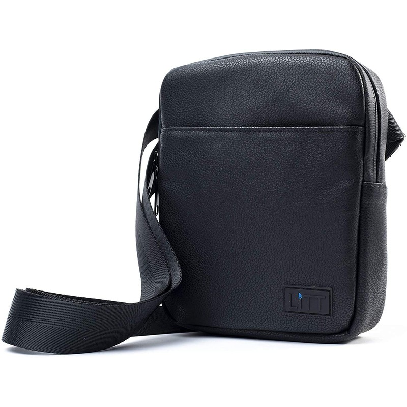 LITT Crossbody Messenger Stash Bag Blocks Oduor | Charcoal Lined