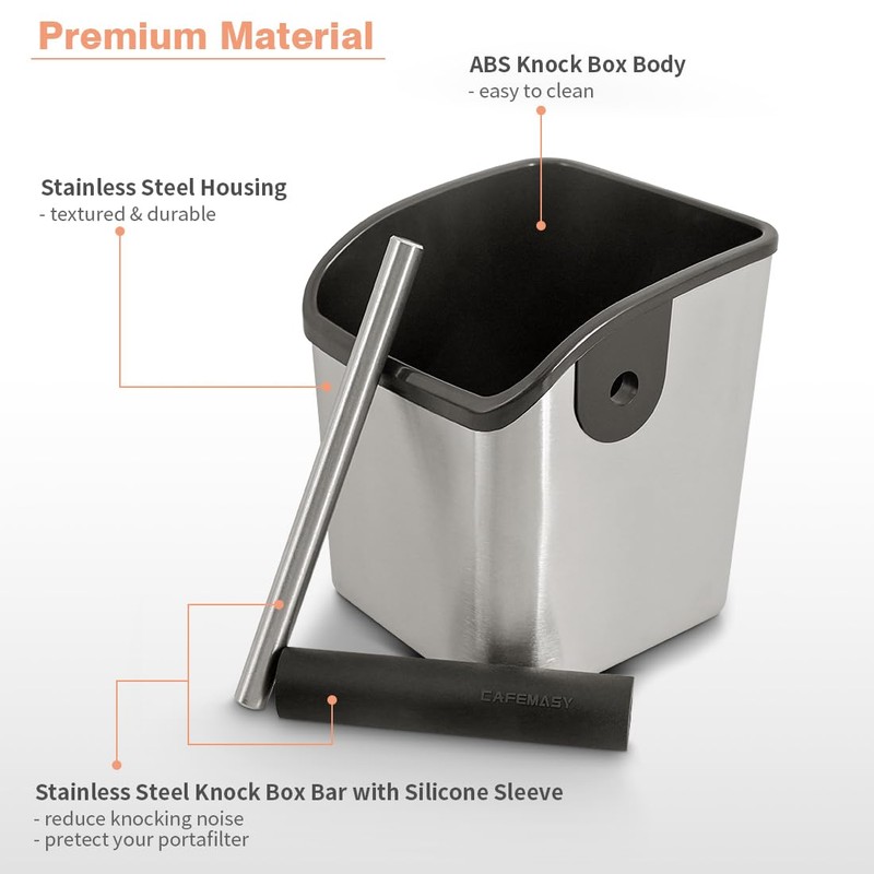 Coffee Knock Box Espresso Accessories - Home Use Small Coffee