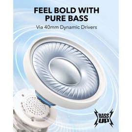 soundcore H30i Wireless On-Ear Headphones, Foldable Design, Pure Bass, 70H Playtime, Bluetooth 5.3, Lightweight and Comfortable, App Connectivity, Multipoint Connection