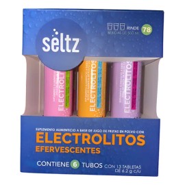 Pack Mix 6 Tubos De Electrolitos Efervecentes Seltz C13 Tbs                                                                                           