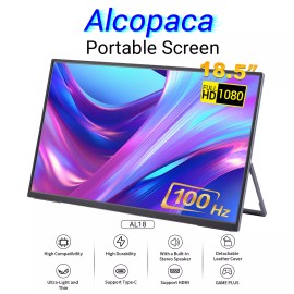 Alcopaca 18.5" 100Hz Portable Monitor Laptop Monitor Gaming Display HDMI Screen
