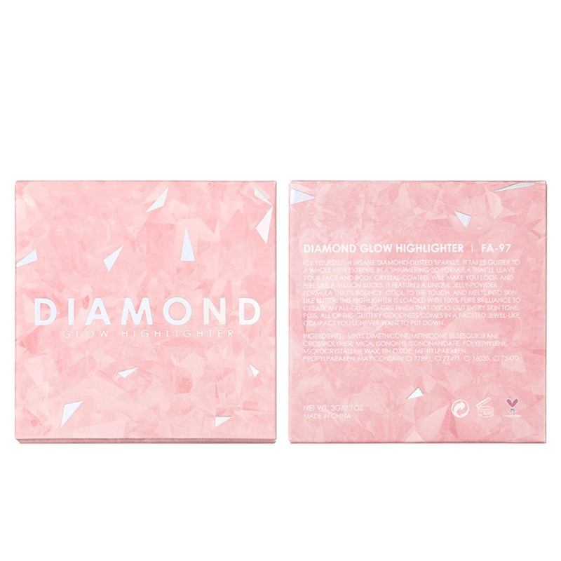 Face Highlighter Glitter Waterproof Sweatproof Long Lasting Shiny Makeup Powder(#3