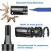 Juego de Lápices de Carpintero de 12 Piezas, con Sacapuntas