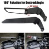 KAIQIVEM Motorcycle Mirrors Stealth Wind Wing Side Rearview Mirrors Compatible