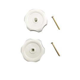 NBUNYOU Black 1-inch Long Shaft,2-1/4 Inch Diameter Plastic Windows Knobs,for H717,RV Window and Vent Knob Interior Hardware Camper Windows,Replacement Trailer Knobs RV Window Latch Knob (2pcs)