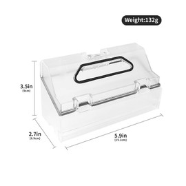 VexNook Robot Cleaner Accessories Dust Container Kit – Replacement Parts Made of High-Quality ABS for W10 and W10 Pro (1 Dust Container)