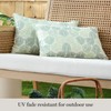 MARTHA STEWART Modern Banana Leaves Indoor Outdoor Decorative Lumbar Pillow