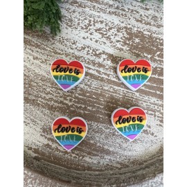 Silicone Beads Focal's 4 pc Love is   for Pen making Wristlet, Keychain Craft