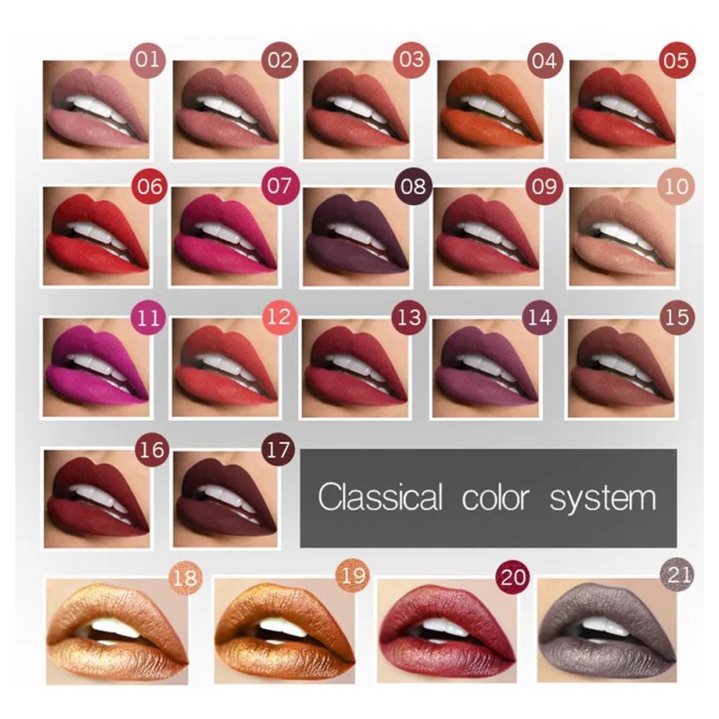 17 Color Beauty Comestic Mujeres Mate Brillo De Lápiz 15#