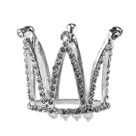 Minkissy Small Tiara Crown with Hair Comb Princess Tiara Comb Mini Birthday Crown Flower Girl Headpiece for Bridal Wedding Prom Birthday Party