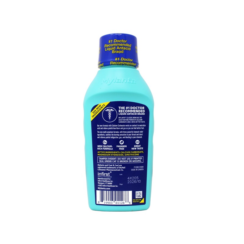 Mylanta Heartburn and Gas Relief, Liquid Antacid, Great New Formula,