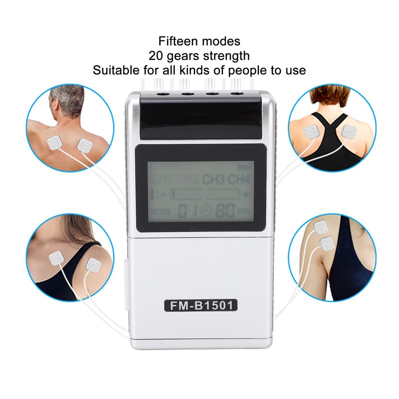 TENS Electronic Stimulator 15 Modes 20 Gears Low Frequency Pulse