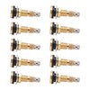 10pcs Air Liquid Tubeless Tire Valve Stem Brass 1 7/8in