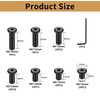 100 Pcs M6 Nuts, Hex Socket Screw Rivet Insert Nuts,