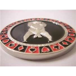 Protect Your Nuts Funny Heavy Poker Card Guard Hand Protector Metal Coin NEW