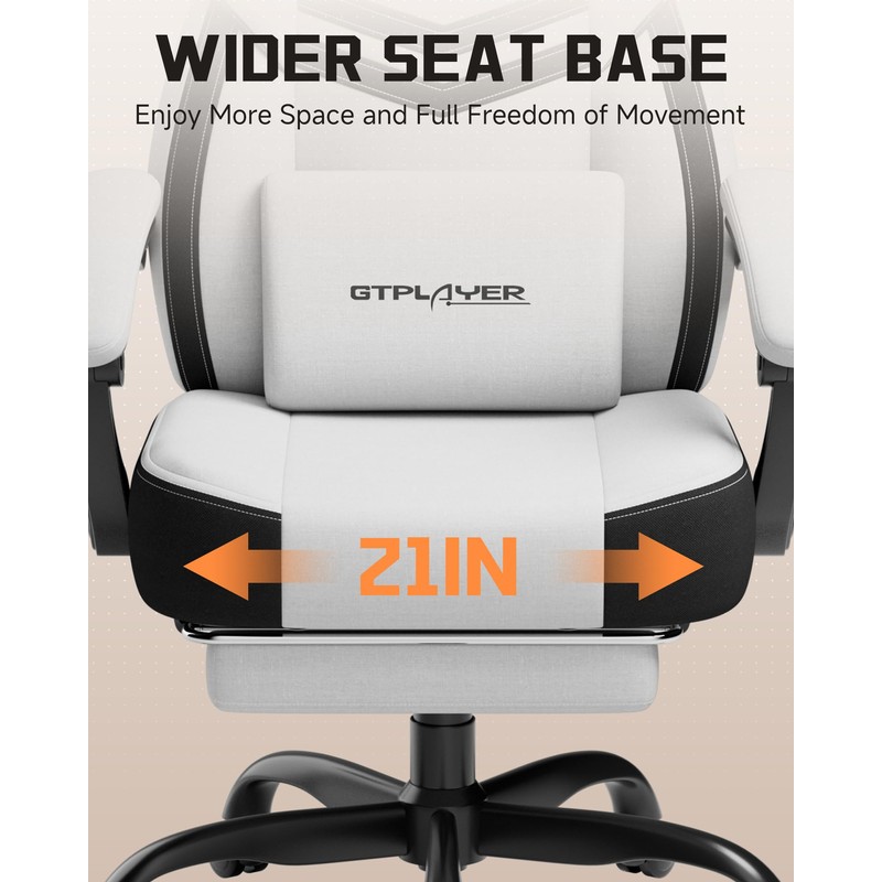 GTPLAYER Gaming Chair for Adults, Ergonomic High Back Chair with