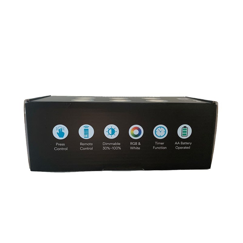 LED Puck Lights with Remote Battery Operated Under Cabinet Lighting
