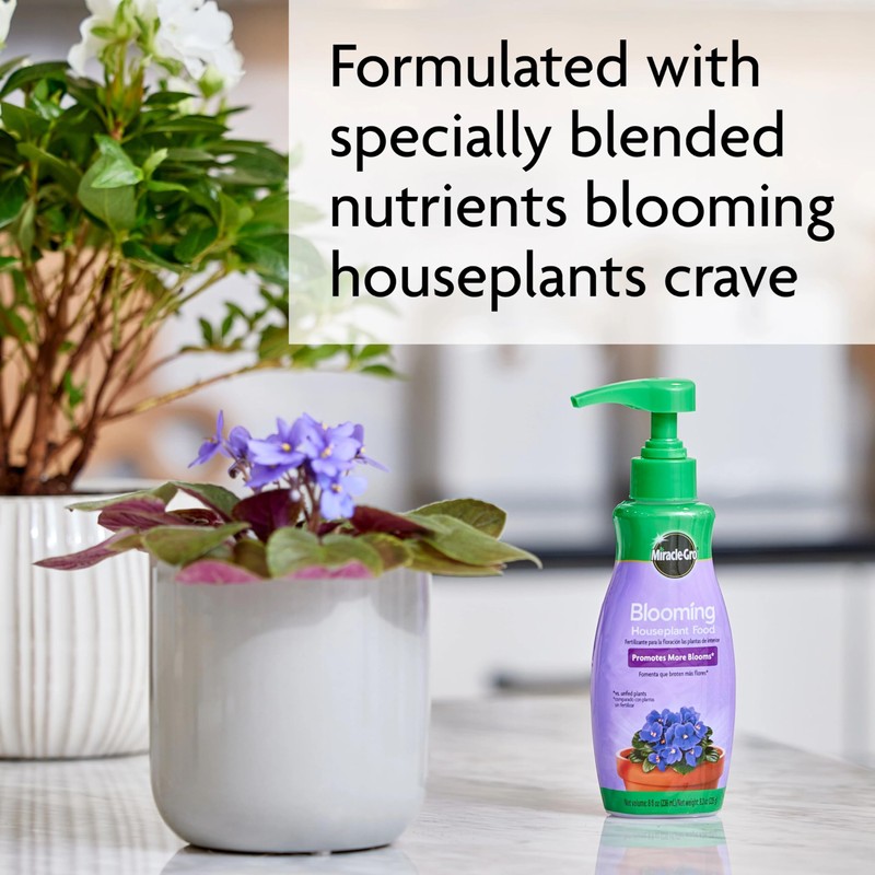 Miracle-Gro Blooming Houseplant Food - Fertilizer for Indoor Plants, 8