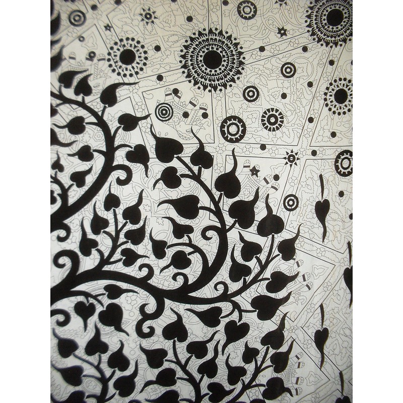 Traditional Jaipur Large Tree Of Life Tapestry, Indian Elephant Wall
