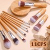 Mist Jewel Brochas De Maquillaje Bambú Ecológicas 11 Pcs