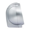 Seiko Imperial Non Ticking Bedroom Alarm Clock, 4 Inch, Silver