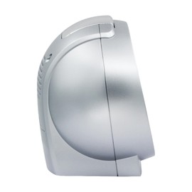 Seiko Imperial Non Ticking Bedroom Alarm Clock, 4 Inch, Silver