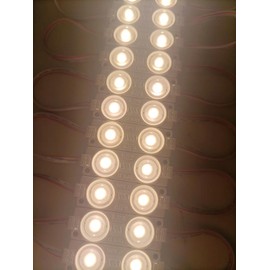 3000K Warm White LED Modules for sign UL Listed 0.72W Waterproof Decorative Light for Advertising Lightbox Letter with Tape Adhesive Backside (200pcs Pack)