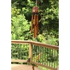 G6 COLLECTION Handmade Wooden Owl Bamboo Wind Chime Wood Statue