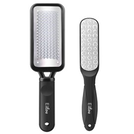 Foot Files Callus Remover,Stainless Foot Scrubber and Dual Sided Foot Callus Remover Professional Pedicure Tools for Hard Skin
