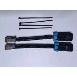 Custom Auto Works  Fog Light Wiring Adapters H10 to Deutsch Set