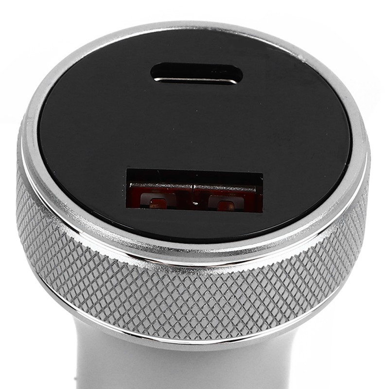 Car Charger Metal Digital Display Short Circuit Protection Fast Charging