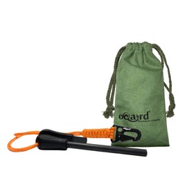 Oqard Reflective Paracord Fire Starter with Clip Hook - Orange