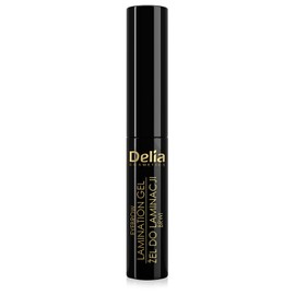 Delia Cosmetics – Eyebrow Expert – Eyebrow Lamination Gel – Black – Vegan Formula – Brow Shape Fixation – Color Enhancement – Biotin, Peptides, Glycerin – 4ml