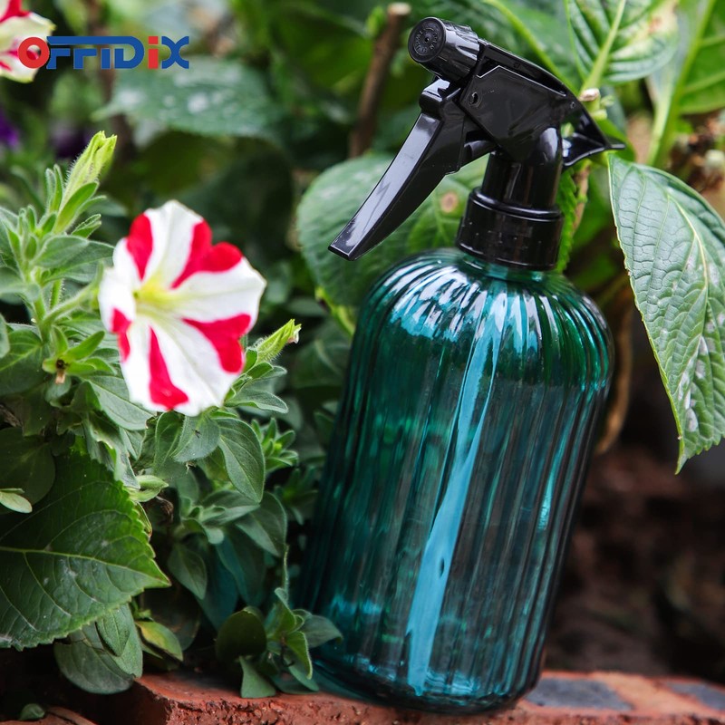 OFFIDIX Glass Spray Bottle, Plant Mister with Adjustable Nozzle 0.4L/13.5oz