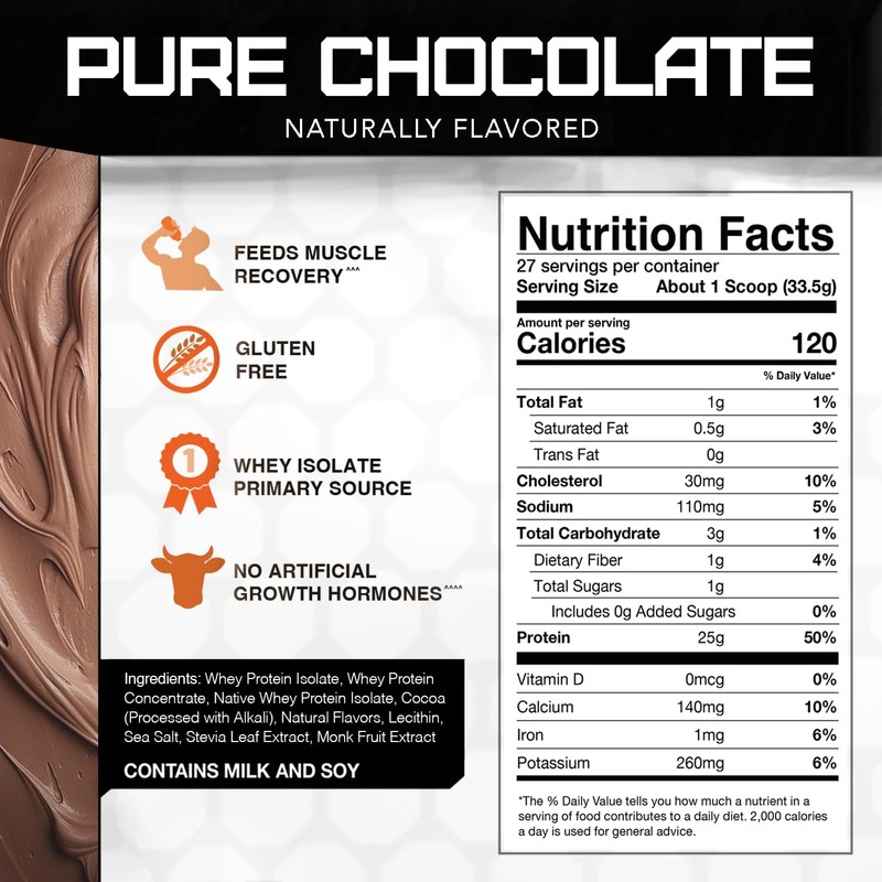 Naturally Flavored Rival Whey - Pure Chocolate 2lb