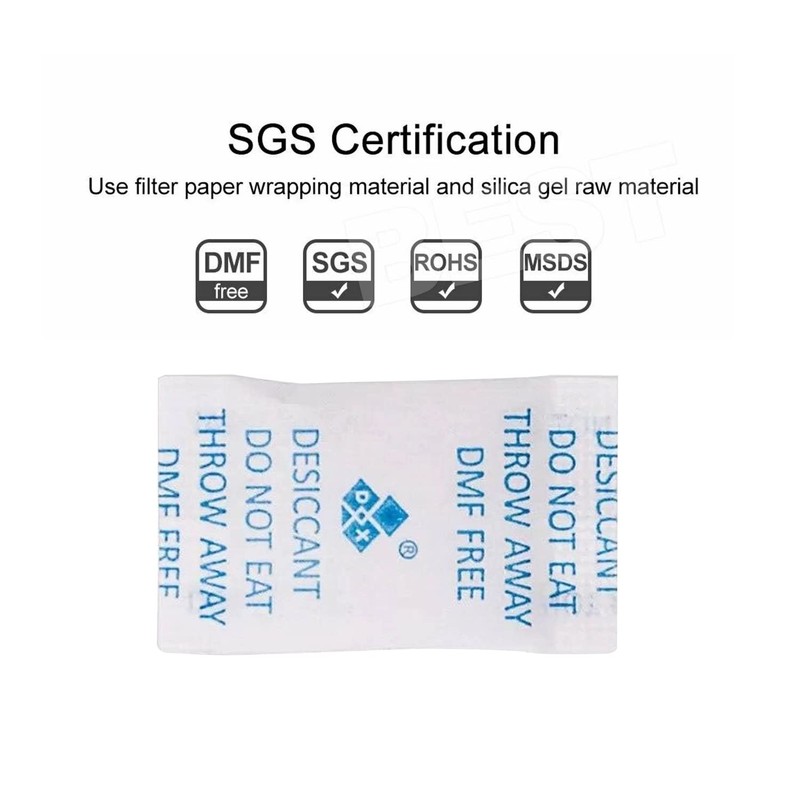 100PCS Silica Gel Packets Moisture Absorber Reusable Desiccant Food Grade