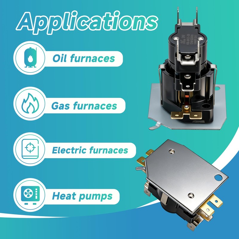 Q104 Furnace Heat Pump Sequencer, 24 V DPST, On 30-90